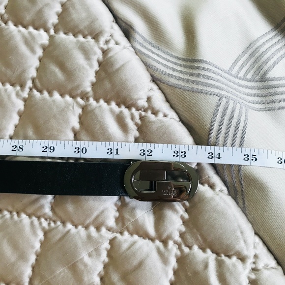 GUCCI Black Belt with Chrome Buckle Thin 1\